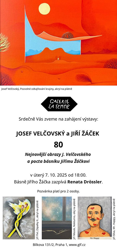 Pozvánka na křest knihy Jiřího Žáčka