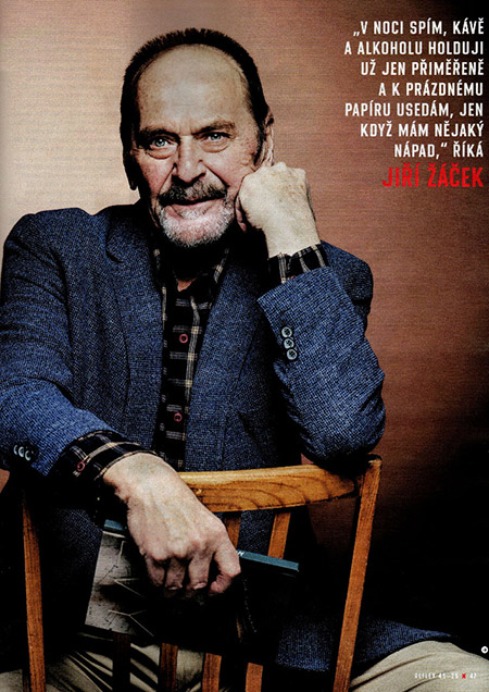 Jiří Žáček na titulní straně časopisu Reflex