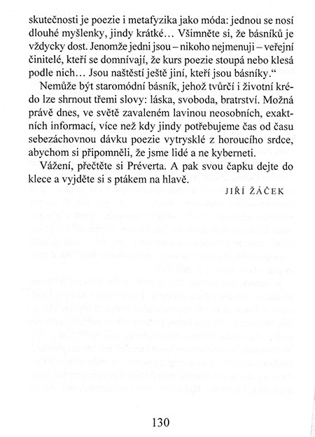 Doslov ke knize Jacquese Préverta
